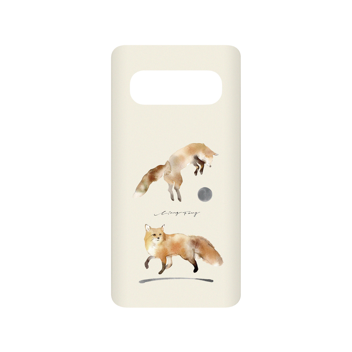 RHINOSHIELD X Liang Feng SolidSuit Samsung Galaxy S10 (4G) Case - foxes