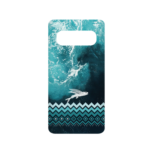 RHINOSHIELD X WasangShow SolidSuit Samsung Galaxy S10 (4G) Case - Flying Fish in the Deep Sea