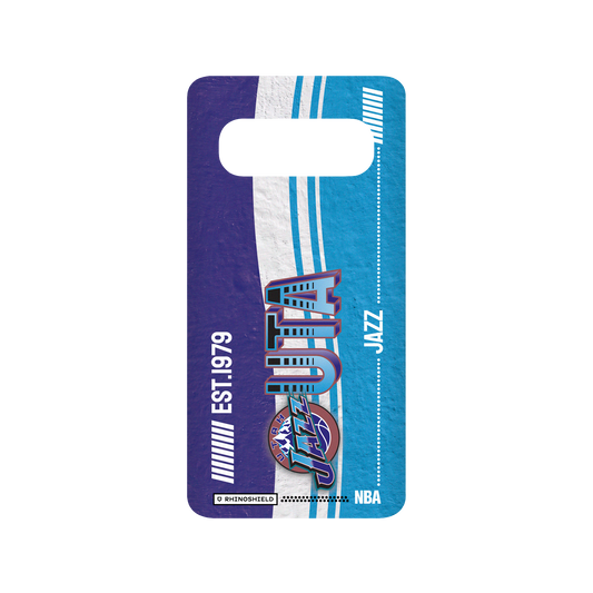 Samsung Galaxy S10 (4G) 犀牛盾SolidSuit聯名設計款防摔背蓋手機殼 NBA - 復古球員卡-猶他爵士 Utah Jazz - Vintage Card