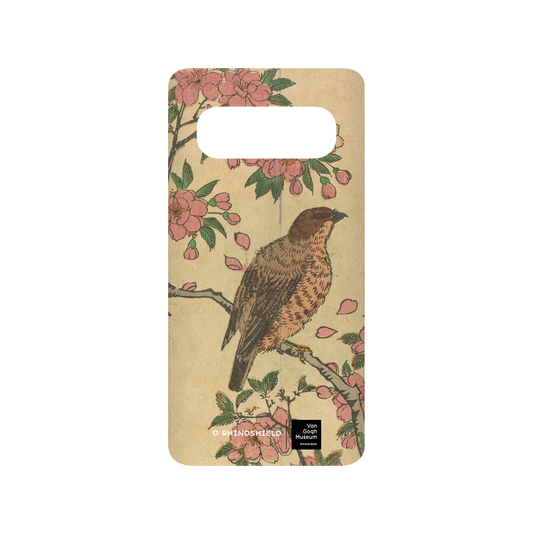 RHINOSHIELD X Van Gogh Museum  SolidSuit Samsung Galaxy S10 (4G) Case - Cherry Blossoms and Shrike - Utagawa Hiroshige III