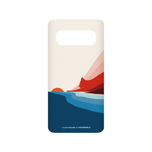 RhinoShield X I Love Doodle SolidSuit Samsung Galaxy S10 (4G) Case - Cat Landscape - First Dawn