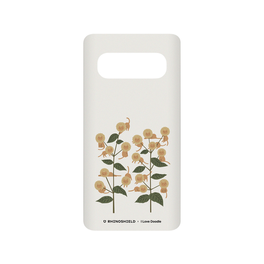 RhinoShield X I Love Doodle SolidSuit Samsung Galaxy S10 (4G) Case - Cat and Plant - Catmouflage