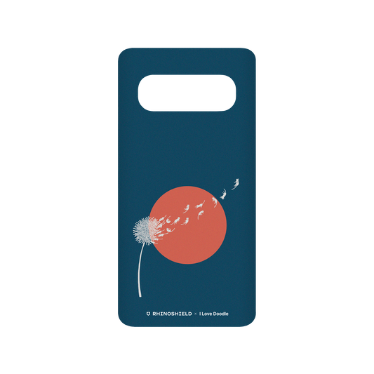 RhinoShield X I Love Doodle SolidSuit Samsung Galaxy S10 (4G) Case - Cat and Plant - Dandelion