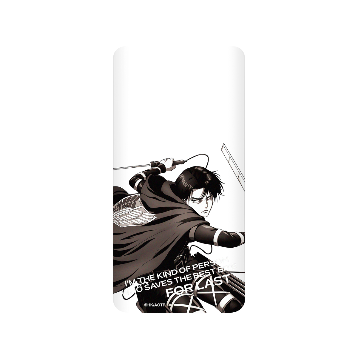 RhinoShield X Attack on Titan SolidSuit Samsung Galaxy S10 (4G) Case - Levi - Black and White