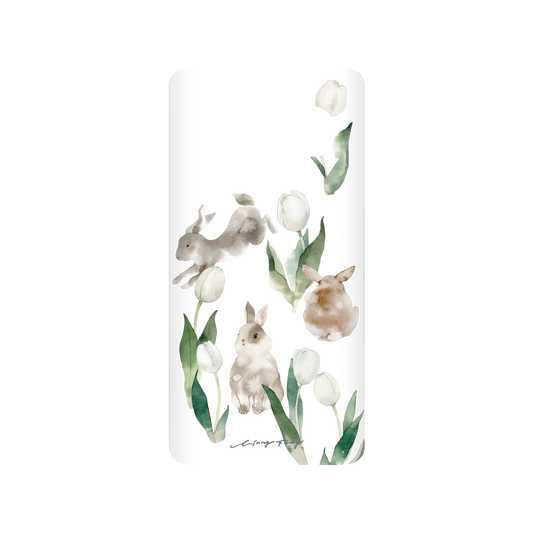 RHINOSHIELD X Liang Feng SolidSuit Samsung Galaxy S10+ Case - Rabbits and tulips