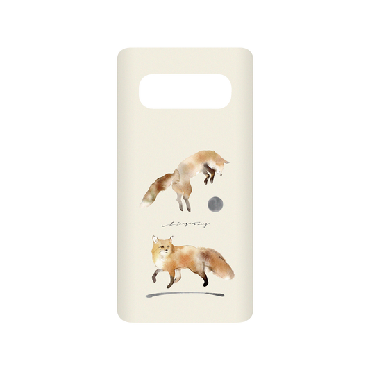 RHINOSHIELD X Liang Feng SolidSuit Samsung Galaxy S10+ Case - foxes