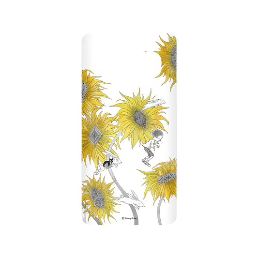 RHINOSHIELD X Jimmy SolidSuit Samsung Galaxy S10+ Case - Year of the Rabbit Series - Chasing in the sunflowers field