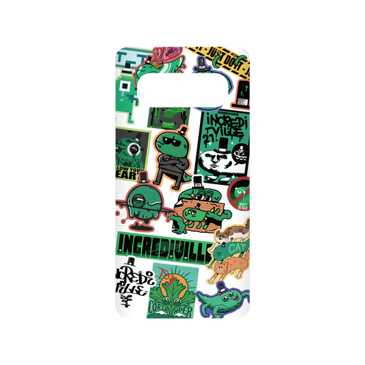 RhinoShield X Incrediville SolidSuit Samsung Galaxy S10+ Case - Odd Sticker Album Volume 2