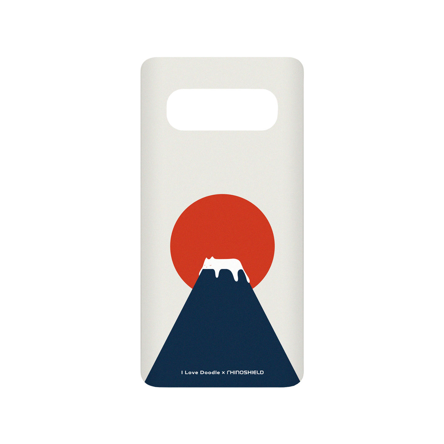 RhinoShield X I Love Doodle SolidSuit Samsung Galaxy S10+ Case - Cat Landscape - Fuji