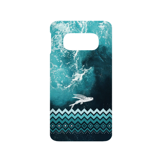 RHINOSHIELD X WasangShow SolidSuit Samsung Galaxy S10e Case - Flying Fish in the Deep Sea