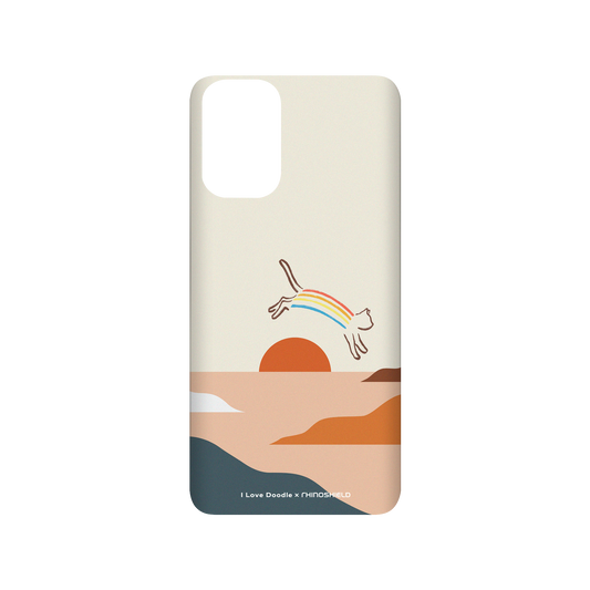 RhinoShield X I Love Doodle SolidSuit Samsung Galaxy S20+ (4G/5G) Case - Cat Landscape - Rainbow