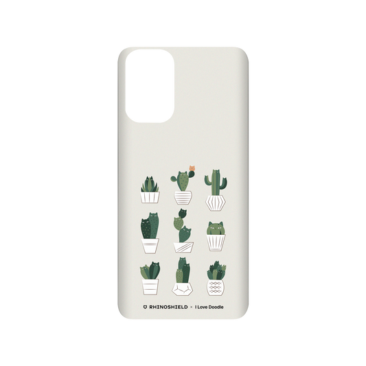 RhinoShield X I Love Doodle SolidSuit Samsung Galaxy S20+ (4G/5G) Case - Cat and Plant - Potted Cattus