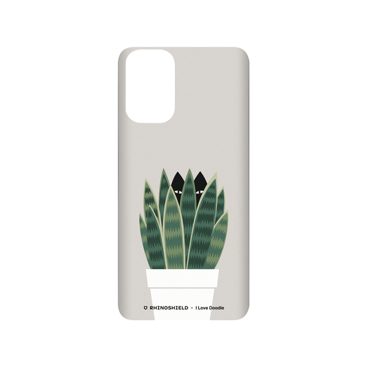 RhinoShield X I Love Doodle SolidSuit Samsung Galaxy S20+ (4G/5G) Case - Cat and Plant - Sneak Plant