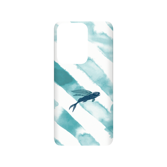 RhinoShield X WasangShow SolidSuit Samsung Galaxy S20 Ultra (4G/5G) Case - Ocean WAWA - Flying Fish in Waves