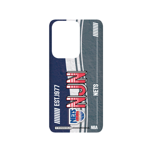 Samsung Galaxy S20 Ultra (4G/5G) 犀牛盾SolidSuit聯名設計款防摔背蓋手機殼 NBA - 復古球員卡-紐澤西籃網 New Jersey Nets - Vintage Card