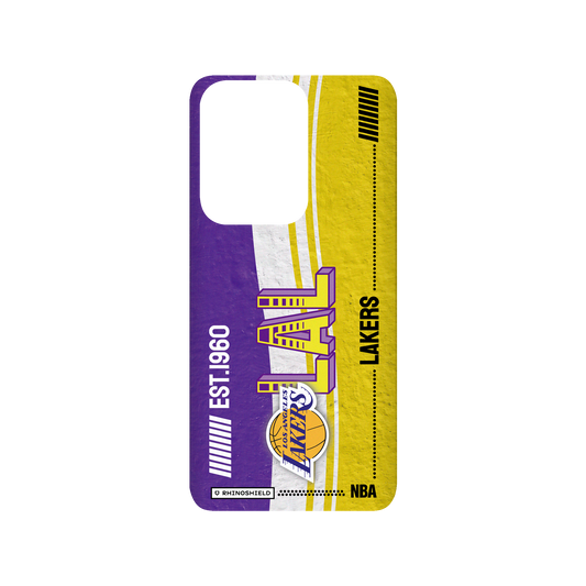 Samsung Galaxy S20 Ultra (4G/5G) 犀牛盾SolidSuit聯名設計款防摔背蓋手機殼 NBA - 復古球員卡-洛杉磯湖人 L.A. Lakers - Vintage Card