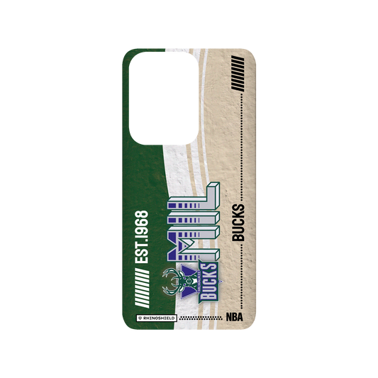 Samsung Galaxy S20 Ultra (4G/5G) 犀牛盾SolidSuit聯名設計款防摔背蓋手機殼 NBA - 復古球員卡-密爾瓦基公鹿 Milwaukee Bucks - Vintage Card
