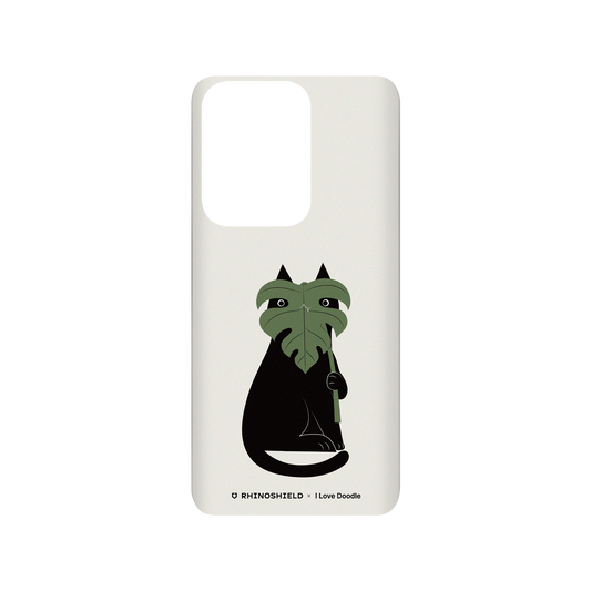 RhinoShield X I Love Doodle SolidSuit Samsung Galaxy S20 Ultra (4G/5G) Case - Cat and Plant - Monstera