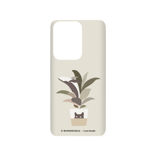 RhinoShield X I Love Doodle SolidSuit Samsung Galaxy S20 Ultra (4G/5G) Case - Cat and Plant - A Leaf of a Whale