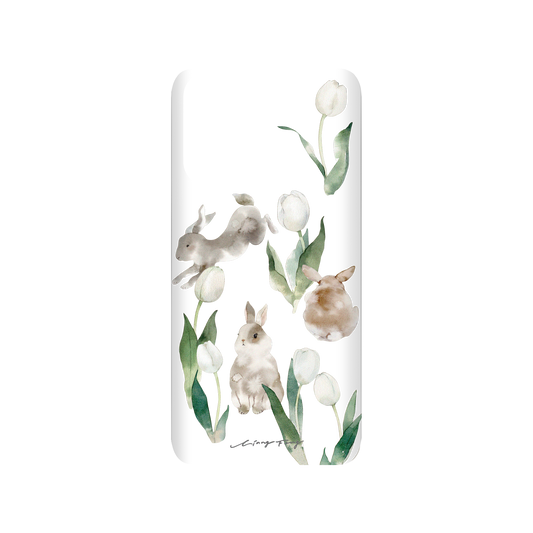 RHINOSHIELD X Liang Feng SolidSuit Samsung Galaxy S20 (4G/5G) Case - Rabbits and tulips