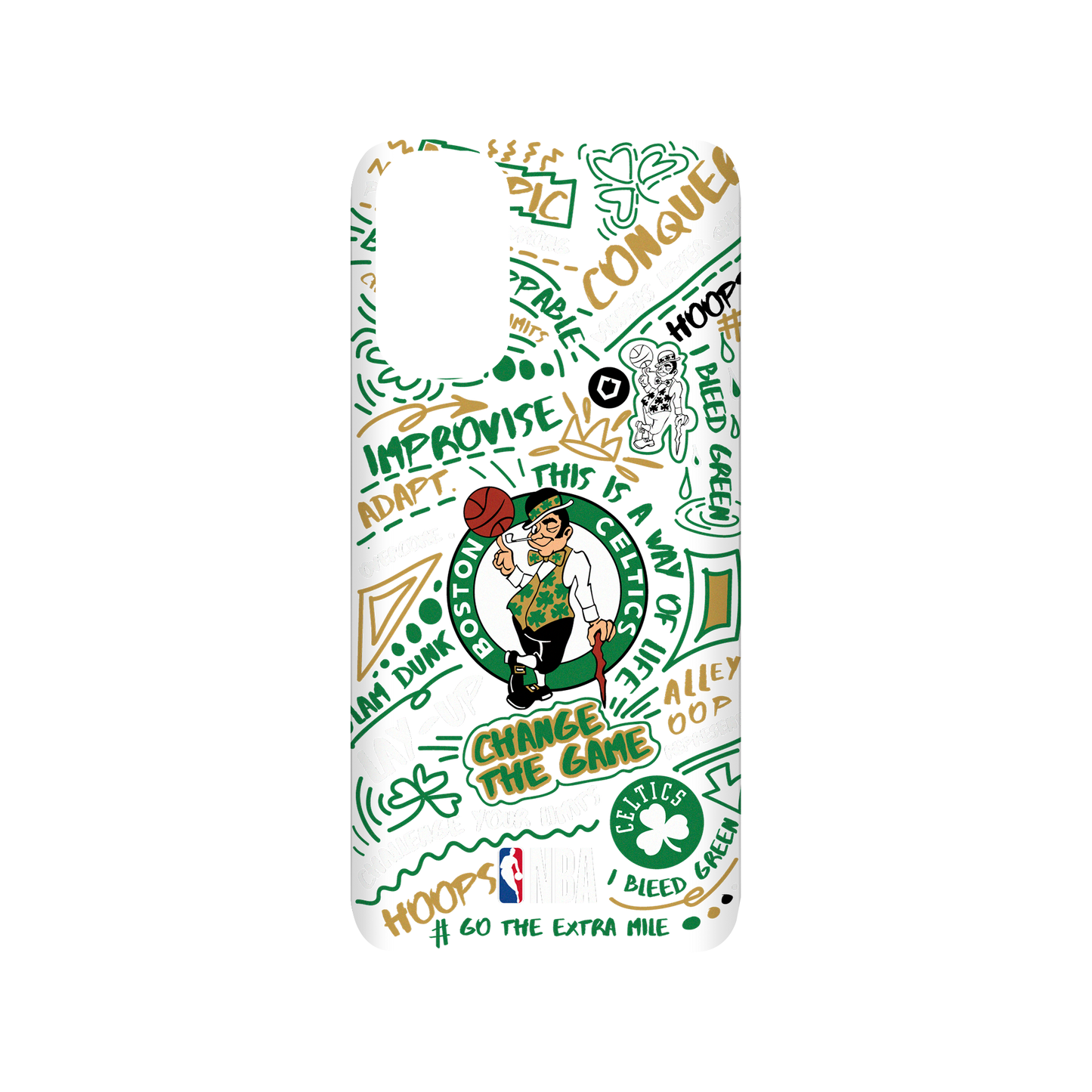 RhinoShield X NBA SolidSuit Samsung Galaxy S20 (4G/5G) Case - Boston Celtics - Graffiti