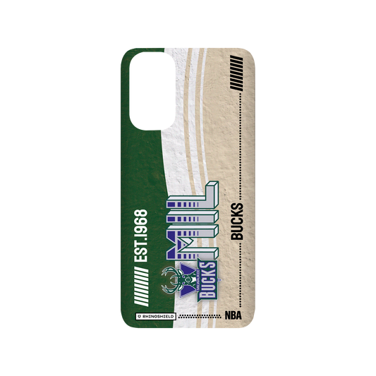 Samsung Galaxy S20 (4G/5G) 犀牛盾SolidSuit聯名設計款防摔背蓋手機殼 NBA - 復古球員卡-密爾瓦基公鹿 Milwaukee Bucks - Vintage Card