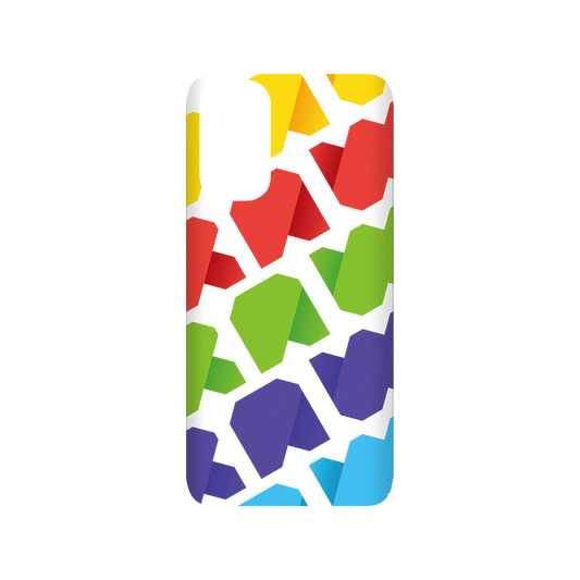 RhinoShield X JOCR SolidSuit Samsung Galaxy S20 (4G/5G) Case - Raw Rainbow Pattern Big