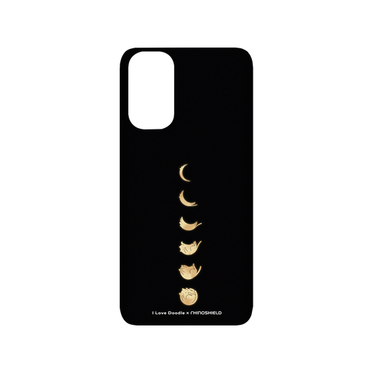 RhinoShield X I Love Doodle SolidSuit Samsung Galaxy S20 (4G/5G) Case - Cat Landscape - Cat Phases Black