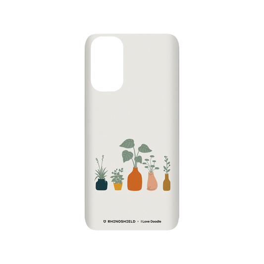 RhinoShield X I Love Doodle SolidSuit Samsung Galaxy S20 (4G/5G) Case - Cat and Plant - Vase