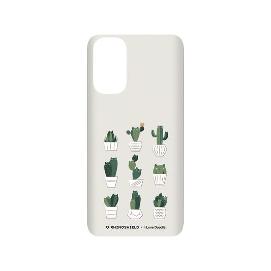 RhinoShield X I Love Doodle SolidSuit Samsung Galaxy S20 (4G/5G) Case - Cat and Plant - Potted Cattus