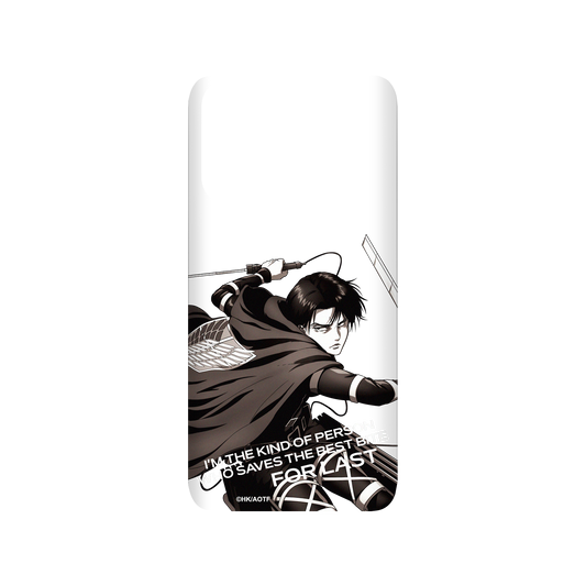 RhinoShield X Attack on Titan SolidSuit Samsung Galaxy S20 (4G/5G) Case - Levi - Black and White