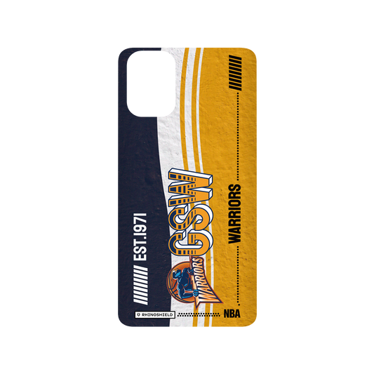 Samsung Galaxy A51 (4G) 犀牛盾SolidSuit聯名設計款防摔背蓋手機殼 NBA - 復古球員卡-金州勇士 Golden State Warriors - Vintage Card