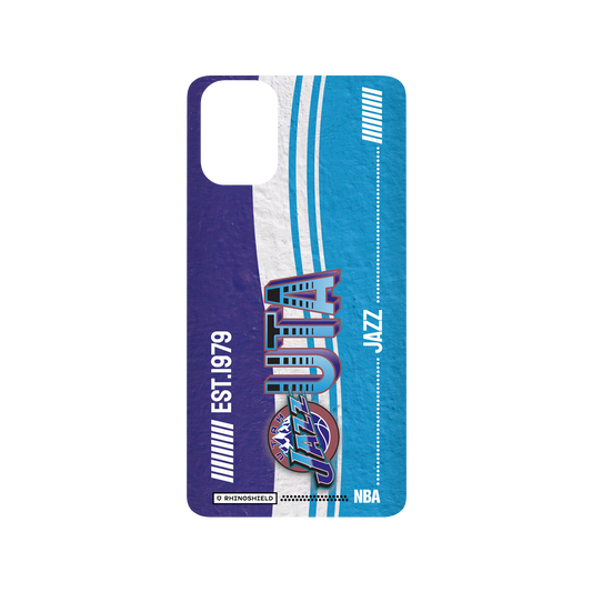 Samsung Galaxy A51 (4G) 犀牛盾SolidSuit聯名設計款防摔背蓋手機殼 NBA - 復古球員卡-猶他爵士 Utah Jazz - Vintage Card