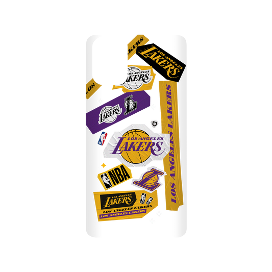 Samsung Galaxy A51 (4G) 犀牛盾SolidSuit聯名設計款防摔背蓋手機殼 NBA - 拼貼系列-洛杉磯湖人 L.A. Lakers - Collage