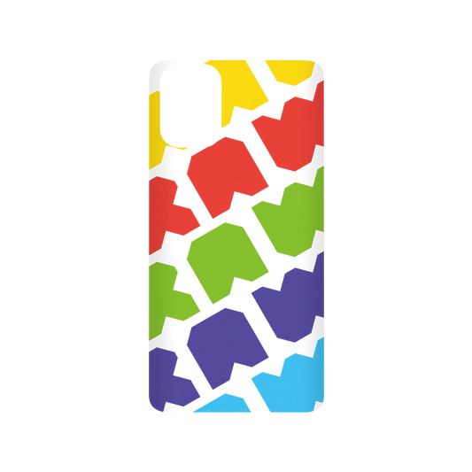 RhinoShield X JOCR SolidSuit Samsung Galaxy A51 (4G) Case - Raw Rainbow Pattern Big