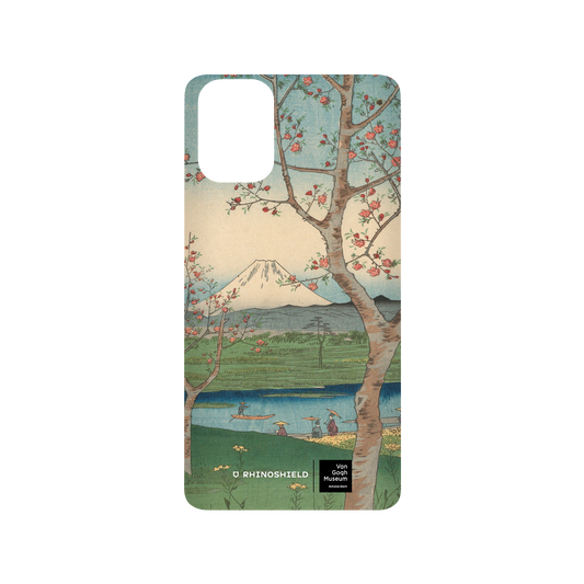 RHINOSHIELD X Van Gogh Museum  SolidSuit Samsung Galaxy A51 (4G) Case - View of Mount Fuji from Koshigaya - Utagawa Hiroshige