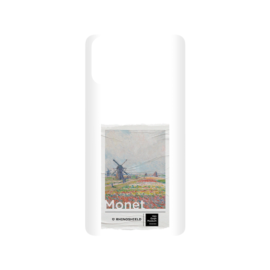 RHINOSHIELD X Van Gogh Museum  SolidSuit Samsung Galaxy A51 (4G) Case - Tulip Fields and Windmills - Claude Monet