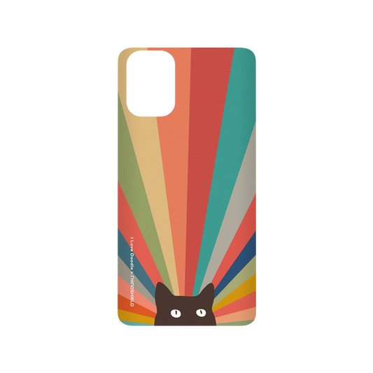 RhinoShield X I Love Doodle SolidSuit Samsung Galaxy A51 (4G) Case - Cat Landscape - Imagination