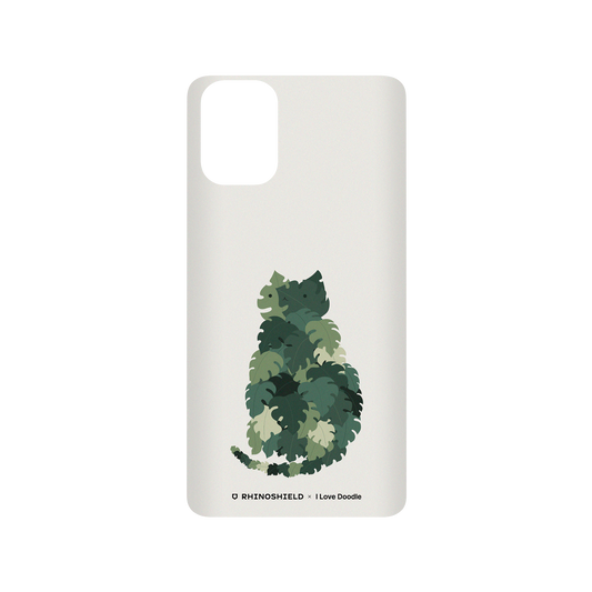 RhinoShield X I Love Doodle SolidSuit Samsung Galaxy A51 (4G) Case - Cat and Plant - Meowstera
