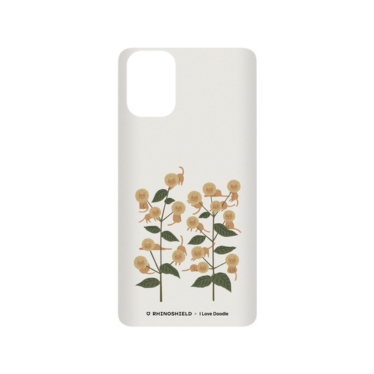 RhinoShield X I Love Doodle SolidSuit Samsung Galaxy A51 (4G) Case - Cat and Plant - Catmouflage