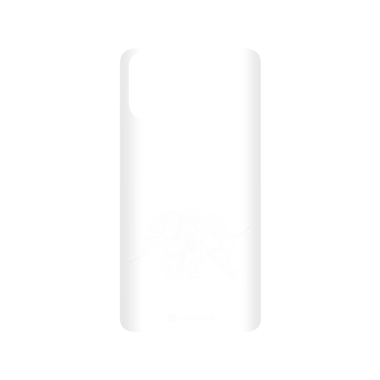 RhinoShield X Kerby Rosanes SolidSuit Samsung Galaxy A51 (4G) Case - Geo Elephant - White
