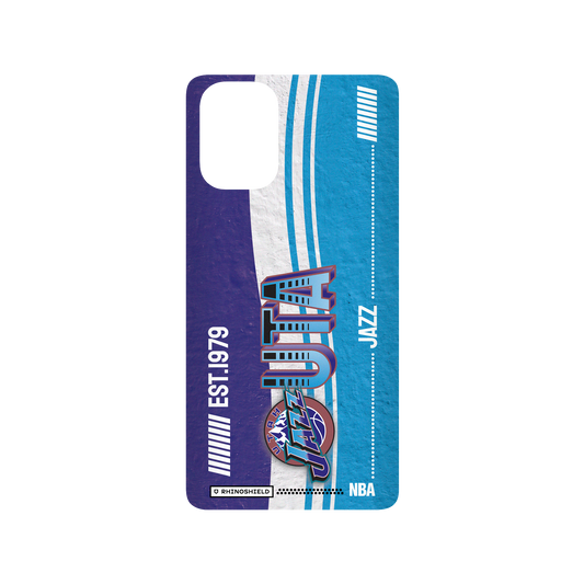 Samsung Galaxy A71 (4G) 犀牛盾SolidSuit聯名設計款防摔背蓋手機殼 NBA - 復古球員卡-猶他爵士 Utah Jazz - Vintage Card