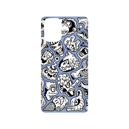 RhinoShield X Lei Melendres SolidSuit Samsung Galaxy A71 (4G) Case - Puzzle Heads Blue Heads 03.1