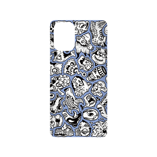 RhinoShield X Lei Melendres SolidSuit Samsung Galaxy A71 (4G) Case - Puzzle Heads Blue 2 Heads 03.2