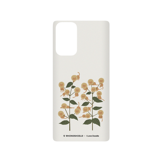 RhinoShield X I Love Doodle SolidSuit Samsung Galaxy Note20 (4G/5G) Case - Cat and Plant - Catmouflage