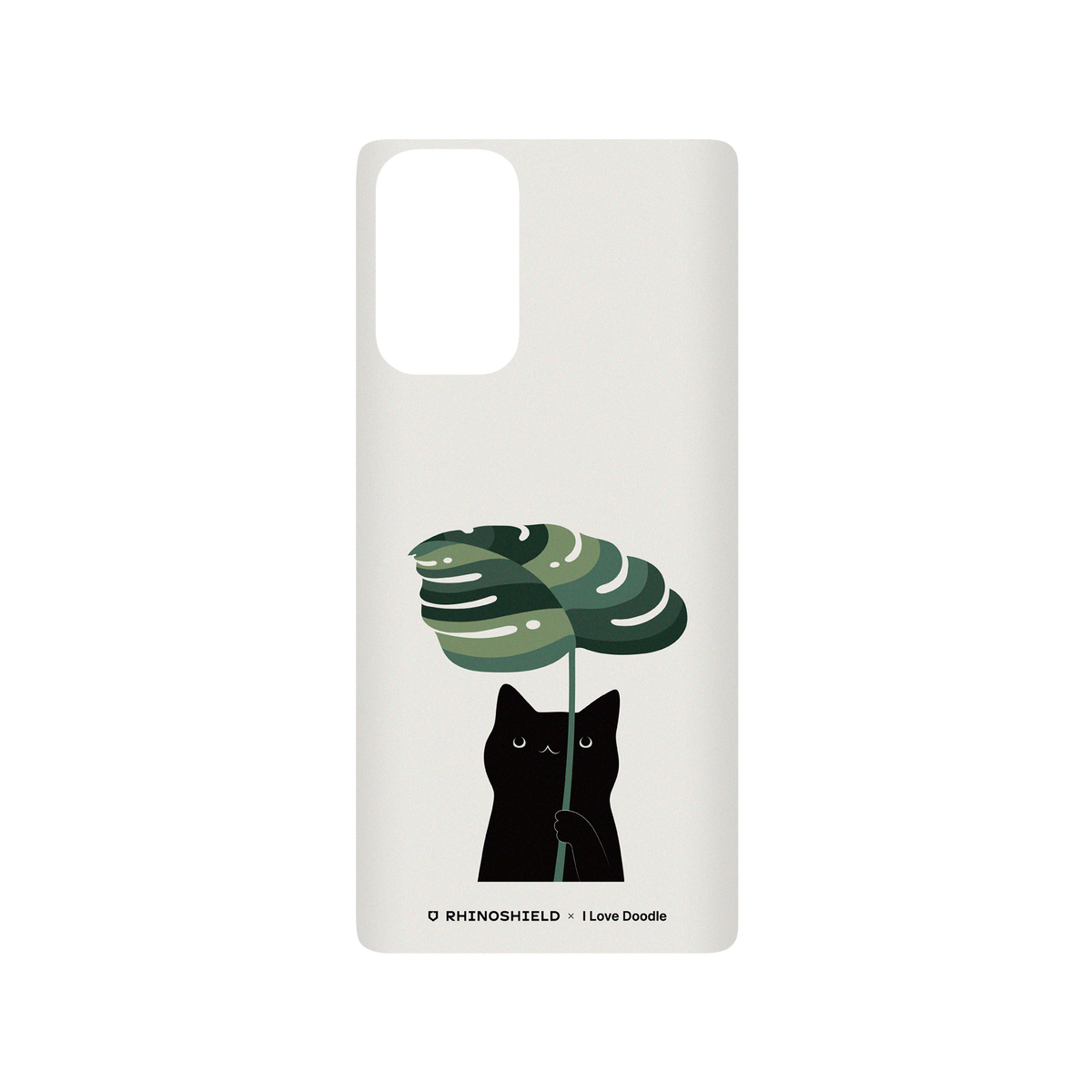 RhinoShield X I Love Doodle SolidSuit Samsung Galaxy Note20 (4G/5G) Case - Cat and Plant - Umbrella
