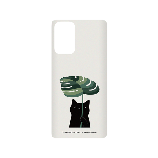RhinoShield X I Love Doodle SolidSuit Samsung Galaxy Note20 (4G/5G) Case - Cat and Plant - Umbrella