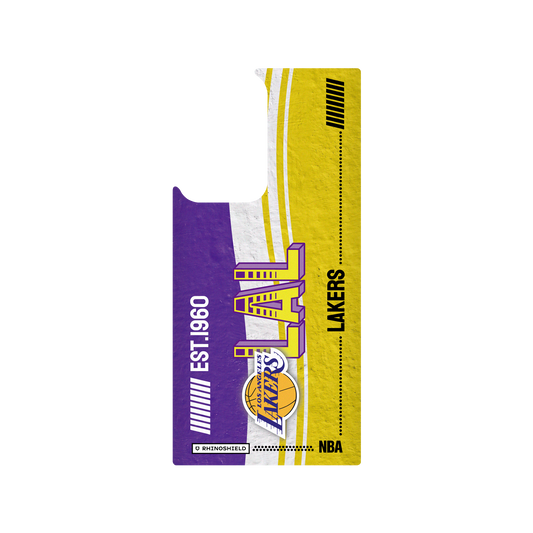 Samsung Galaxy Note20 Ultra (4G/5G) 犀牛盾SolidSuit聯名設計款防摔背蓋手機殼 NBA - 復古球員卡-洛杉磯湖人 L.A. Lakers - Vintage Card