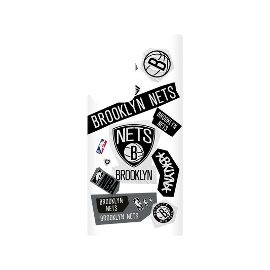 Samsung Galaxy Note20 Ultra (4G/5G) 犀牛盾SolidSuit聯名設計款防摔背蓋手機殼 NBA - 拼貼系列-布魯克林籃網 Brooklyn Nets - Collage