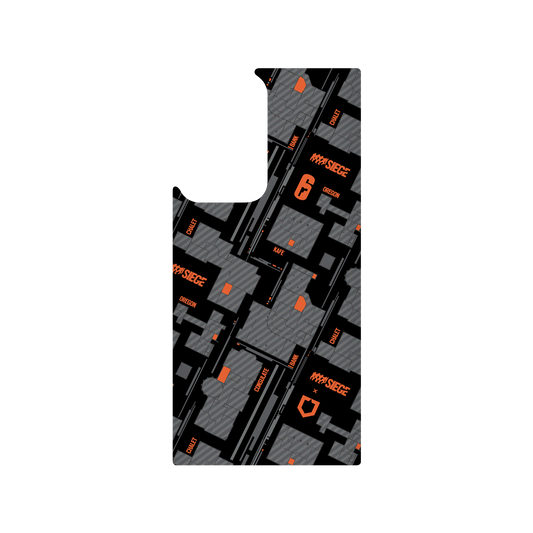 RhinoShield X 6: Siege SolidSuit Samsung Galaxy Note20 Ultra (4G/5G) Case - Map - Orange